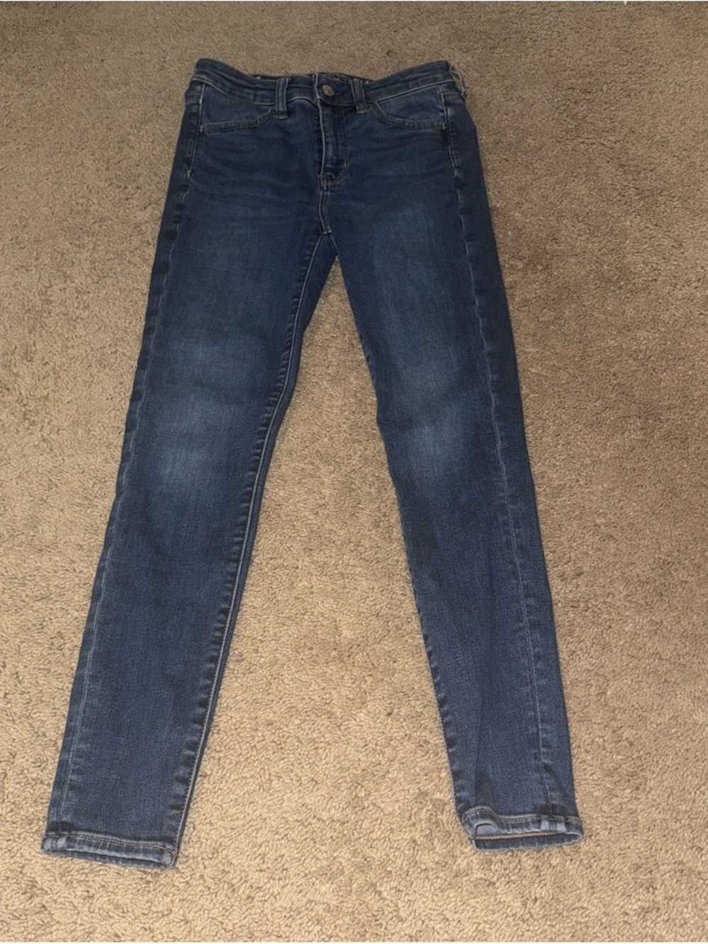 American Eagle Outfitters Women's Skinny Jeans - Dark Blue Wash